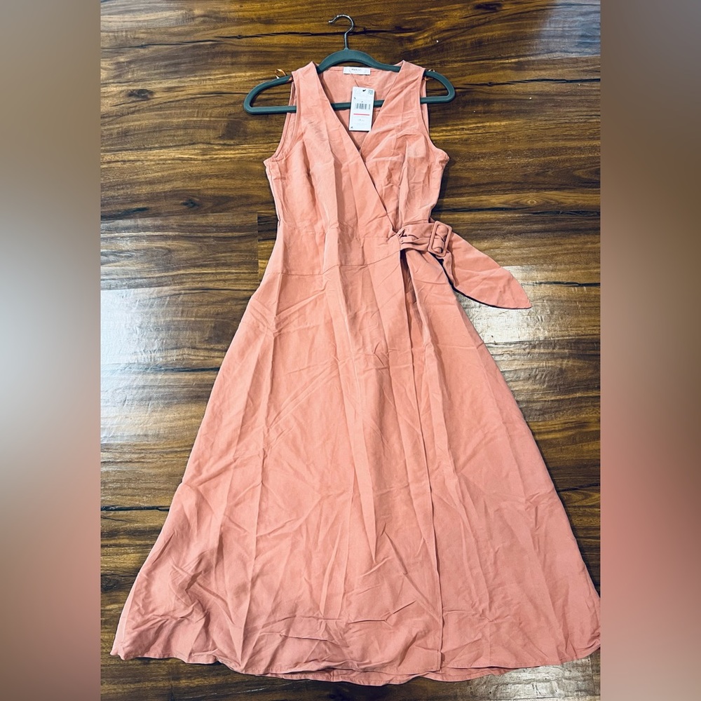 Dusty rose midi dress